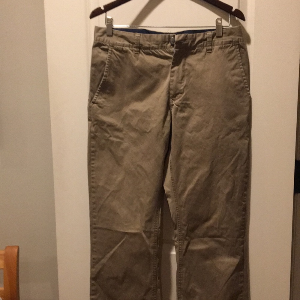 Bonobos mens Straight leg chino pants beige size 33/34